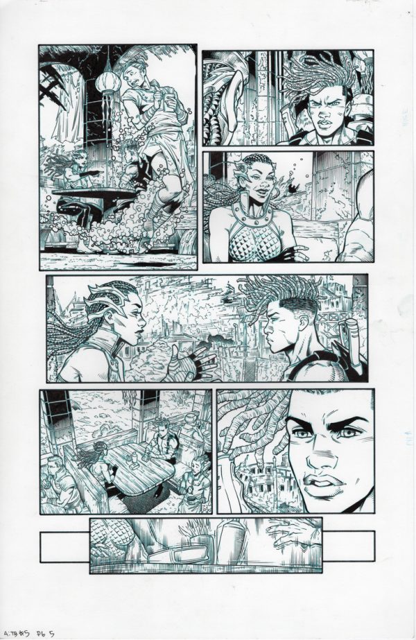 Aquaman: The Becoming #5 pages 5 by Diego Olortegui and Wade von Grawbadger