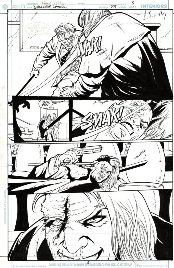 Detective Comics #778 p.05 by Tommy Castillo and Wade von Grawbadger