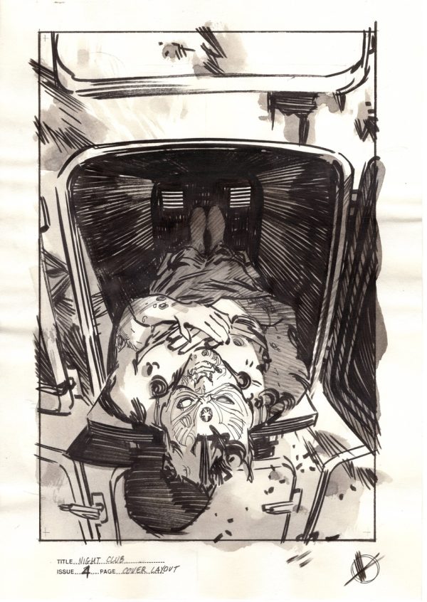 Night Club #4 Cover Art Preliminary by Matteo Scalera