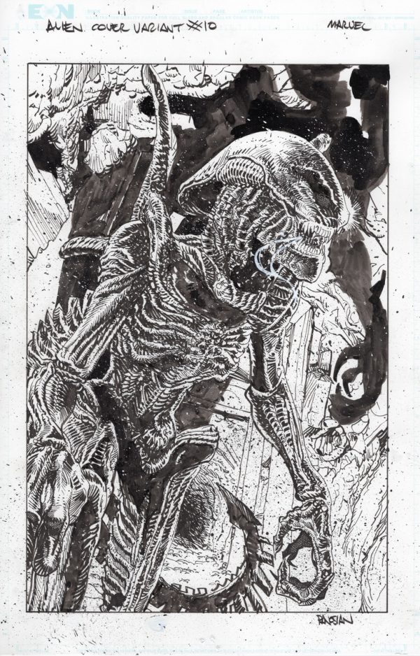 Alien #10 Variant Cover by Dan Panosian