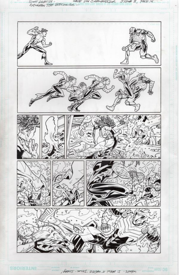 Aquaman: The Becoming #3 page 16 by Scott Koblish and Wade von Grawbadger