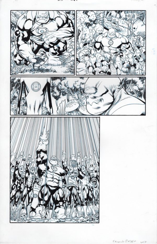 Green Lantern 80th Anniversary #1 page 8 by Fernando Pasarin and Wade von Grawbadger