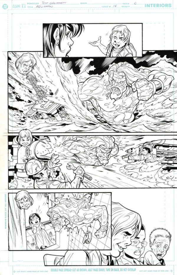 Aquaman #14 p.06 by Tom Grummett and Wade von Grawbadger
