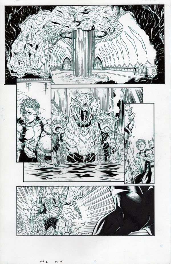 Aquaman: The Becoming #1 page 18 by Diego Olortegui and Wade von Grawbadger