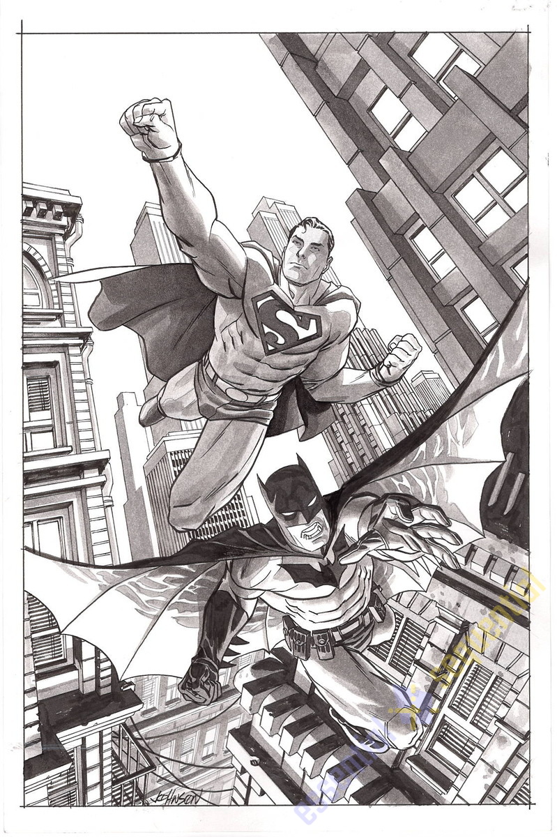 Batman Superman Worlds Finest #12 Cover by Dave Johnson 1 Batman Superman Worlds Finest #12 Cover by Dave Johnson