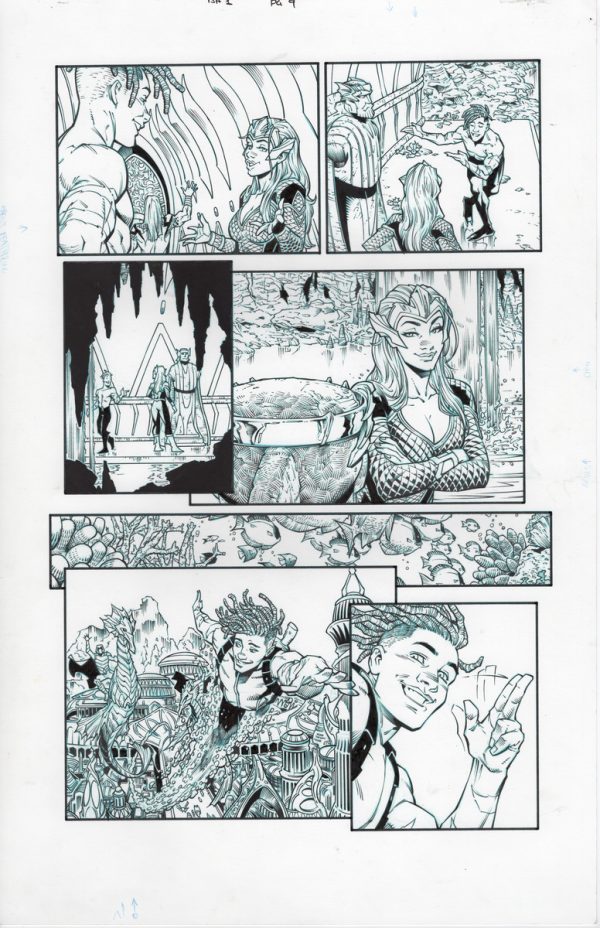 Aquaman: The Becoming #1 page 9 by Diego Olortegui and Wade von Grawbadger