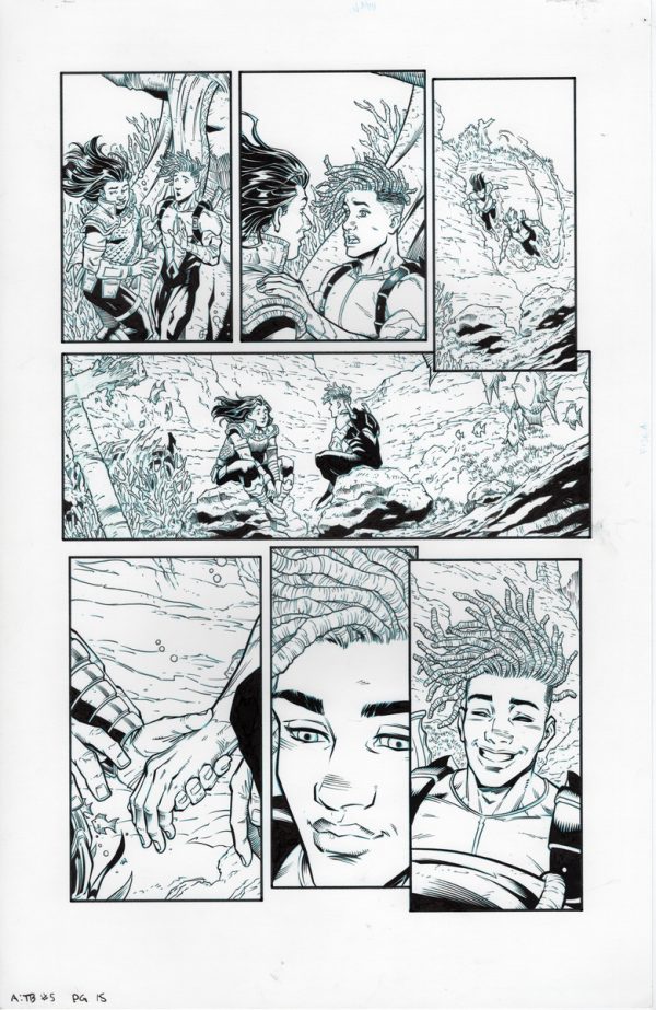 Aquaman: The Becoming #5 page 15 by Diego Olortegui and Wade von Grawbadger