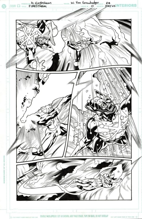 Firestorm #11 p.20 by Dale Eaglesham and Wade von Grawbadger