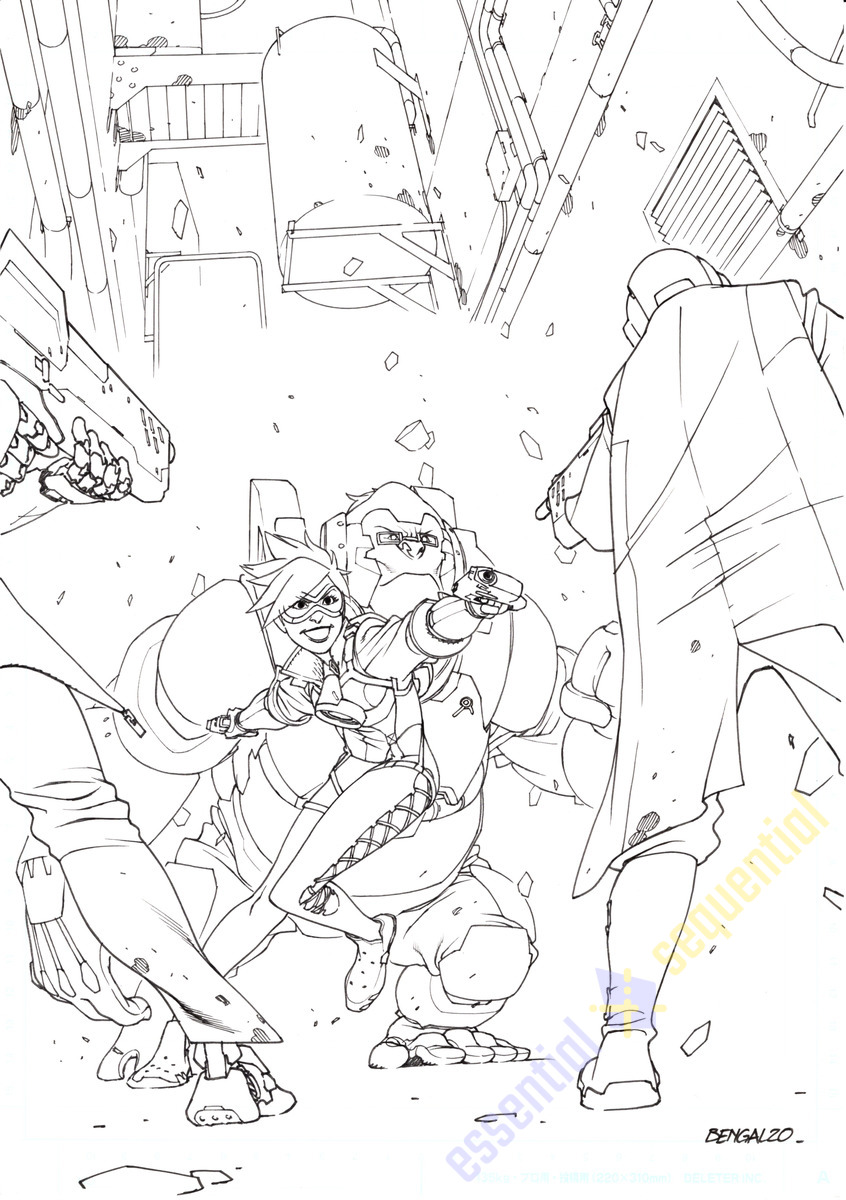 Overwatch: Tracer-London #5 Cover by Bengal 1 Overwatch: Tracer-London #5 Cover by Bengal