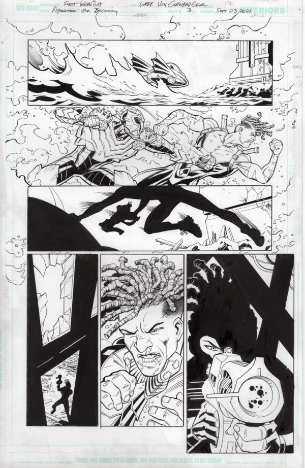 Aquaman: The Becoming #3 page 17 by Scott Kolish and Wade von Grawbadger