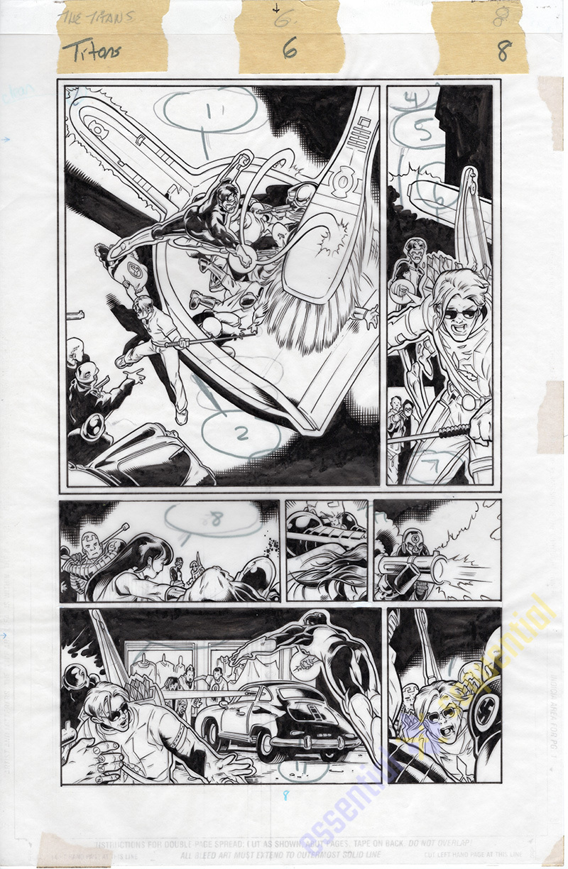 The Titans #6 p.08 by Mark Buckingham and Wade von Grawbadger 2 The Titans #6 p.08 by Mark Buckingham and Wade von Grawbadger - Image 2