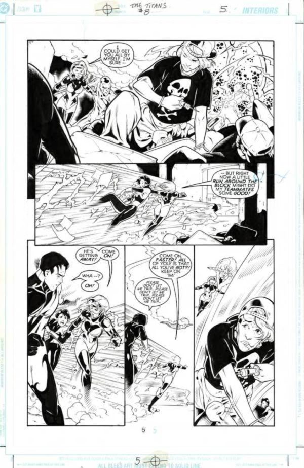 The Titans #8 p.05 by Mark Buckingham and Wade von Grawbadger