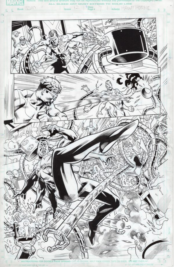 Superior Spider-Man #12 page 12 by Mike Hawthorne and Wade von Grawbadger