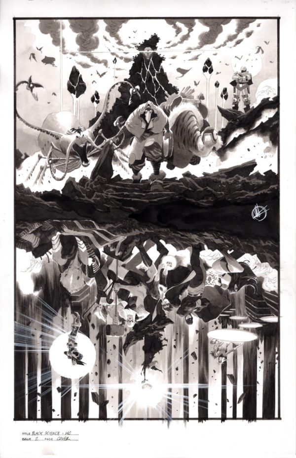 Black Science Hard Cover Volume 2 Cover Art by Matteo Scalera