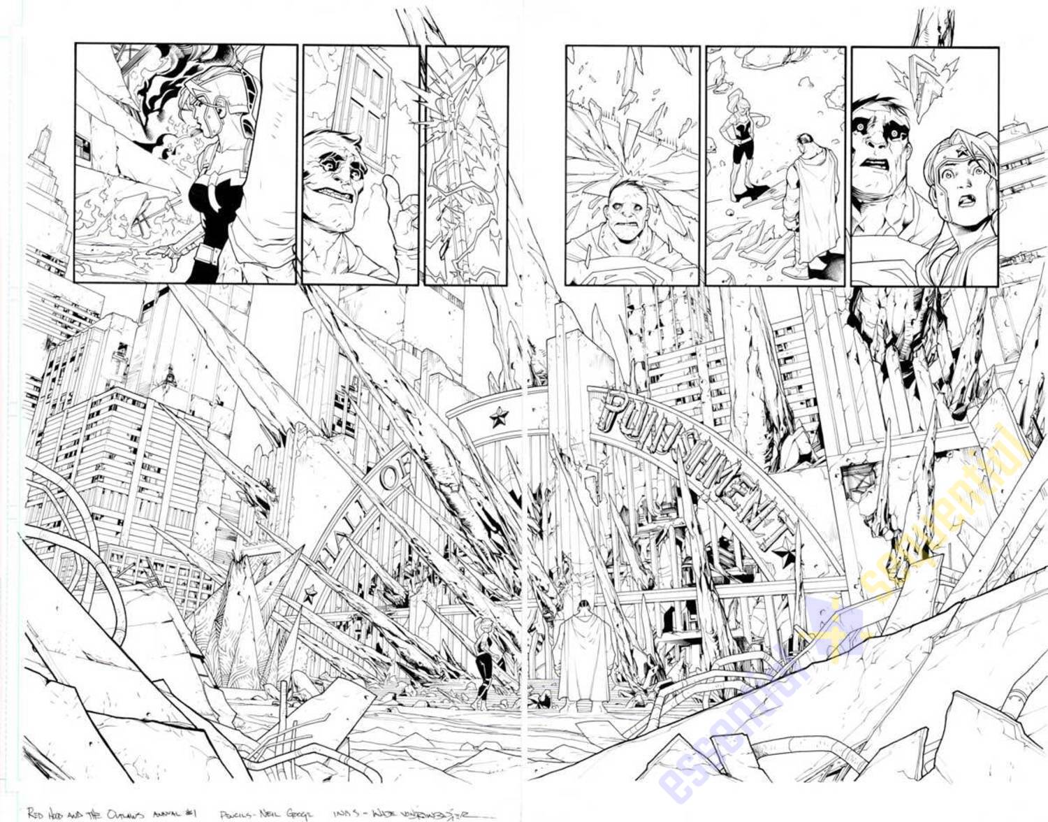 Red Hood and The Outlaws Ann. #2 p.04-5 by Neil Googe and Grawbadger 1 Red Hood and The Outlaws Ann. #2 p.04-5 by Neil Googe and Grawbadger