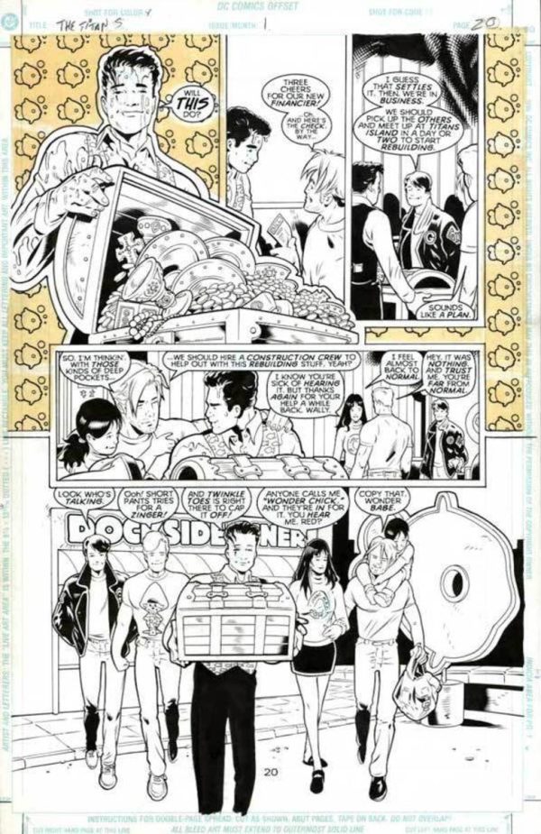 The Titans #1 p.20 by Mark Buckingham and Wade von Grawbadger