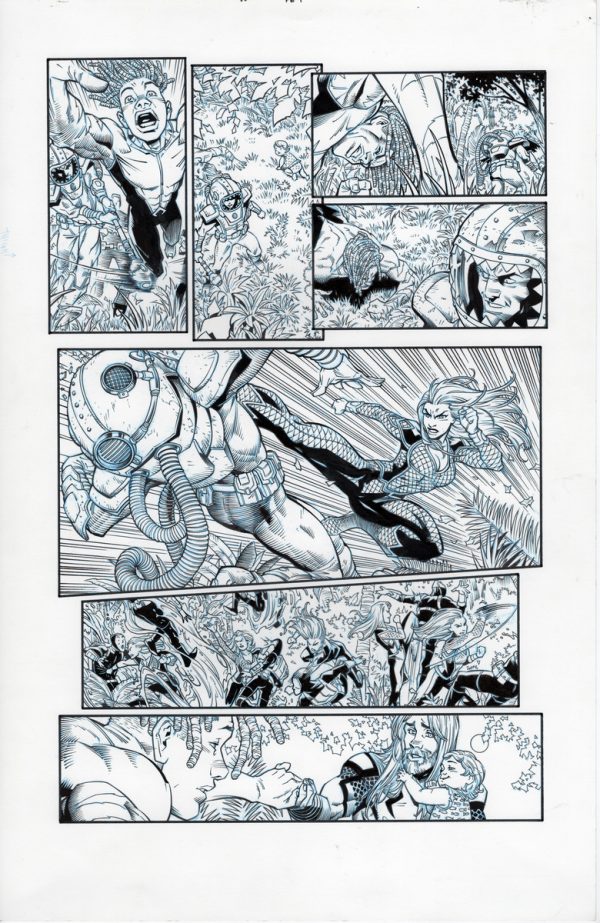 Aquaman 80th Anniversary #1 page 7 by Diego Olortegui and Wade von Grawbadger