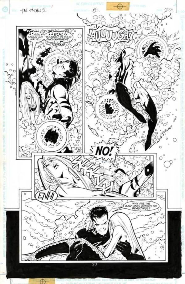 The Titans #5 p.20 by Mark Buckingham and Wade von Grawbadger