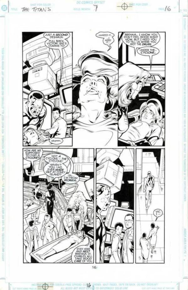 The Titans #7 p.16 by Mark Buckingham and Wade von Grawbadger