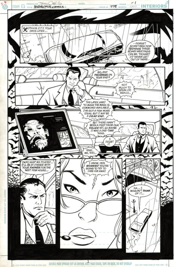 Detective Comics #778 p.01 by Tommy Castillo and Wade von Grawbadger