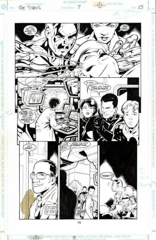 The Titans #7 p.15 by Mark Buckingham and Wade von Grawbadger