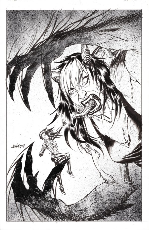 Silk #4 Cover by Dave Johnson