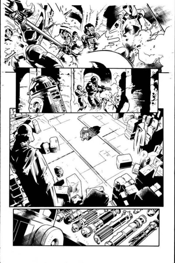 Star Wars #12 p.06 by Stuart Immonen and Wade von Grawbadger
