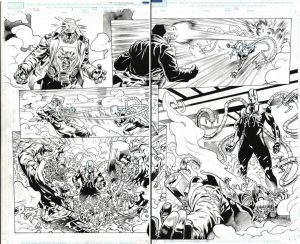 Superior Octopus #1 p.22-23 by Mike Hawthorne & Wade von Grawbadger