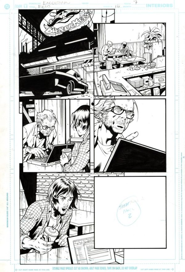 Hero #16 p.7 by Dale Eaglesham and Wade von Grawbadger