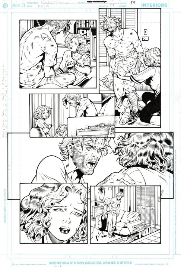 Hero #19 p.17 by Dale Eaglesham and Wade von Grawbadger