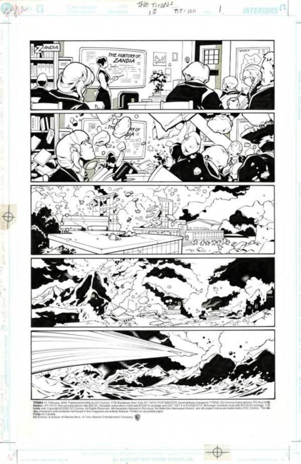 The Titans #12 p.01 by Mark Buckingham and Wade von Grawbadger