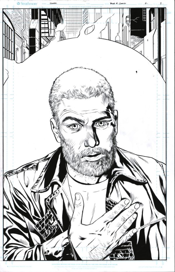 Blue and Gold #6 p.01 by Ryan Sook and Wade von Grawbadger