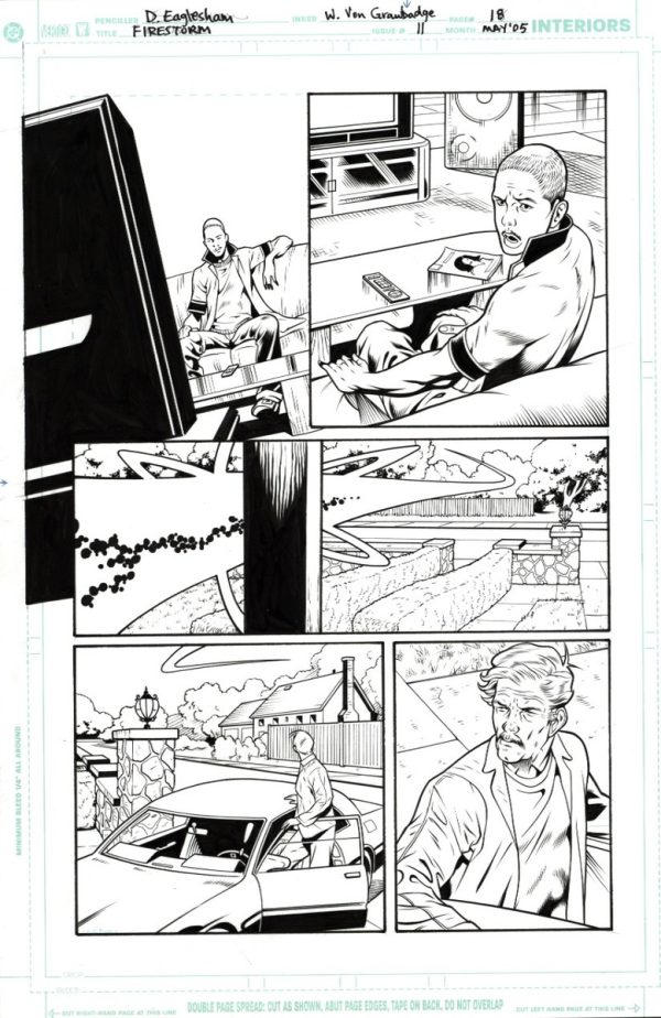 Firestorm #11 p.18 by Dale Eaglesham and Wade von Grawbadger