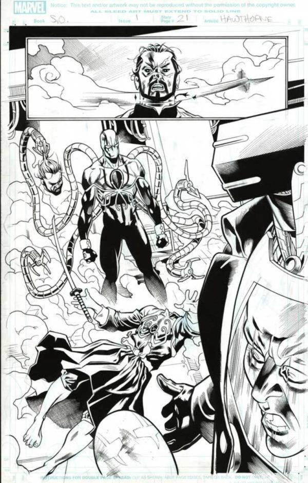 Superior Octopus #1 p.21 by Mike Hawthorne and Wade von Grawbadger