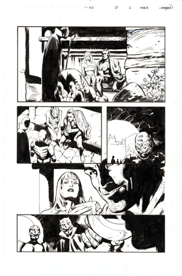 X-O Manowar #13 page 2 by Cary Nord
