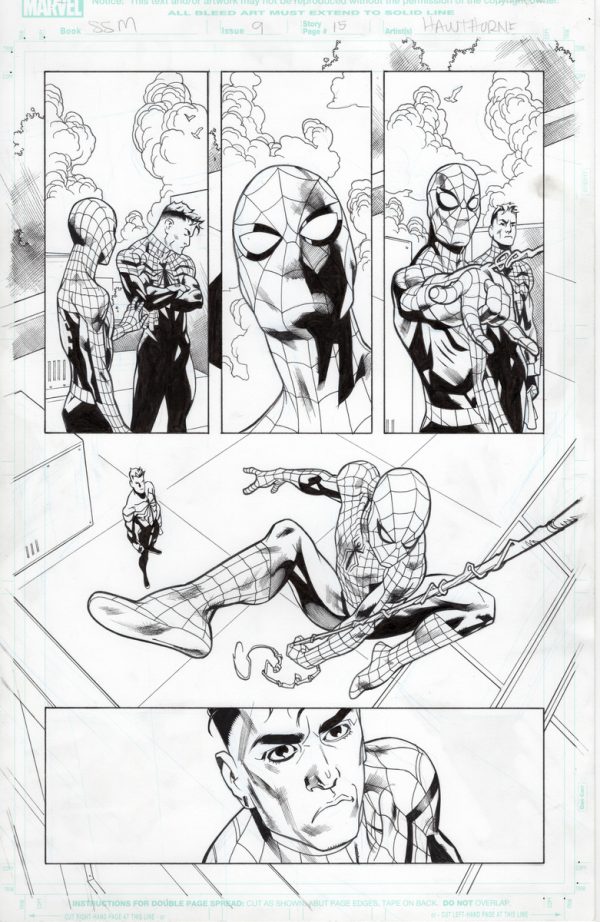 Superior Spider-Man #9 page 15 by Mike Hawthorne and Wade von Grawbadger