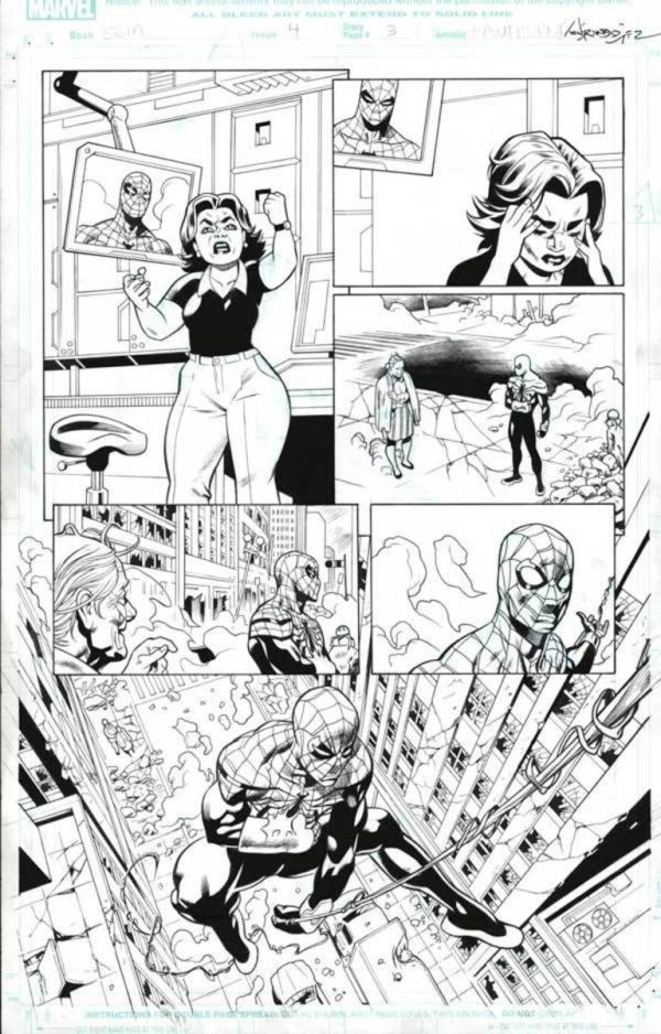 Superior Spider-Man #4 p.03 by Mike Hawthorne and Wade von Grawbadger