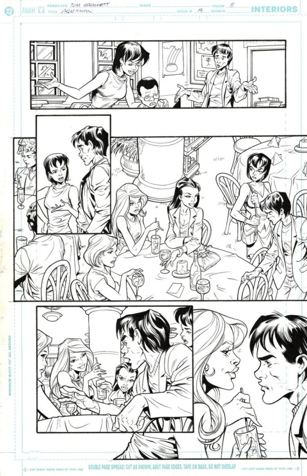 Aquaman #14 p.08 by Tom Grummett and Wade von Grawbadger