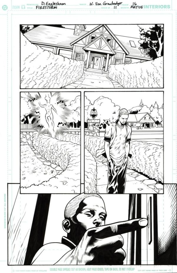 Firestorm #11 p.16 by Dale Eaglesham and Wade von Grawbadger