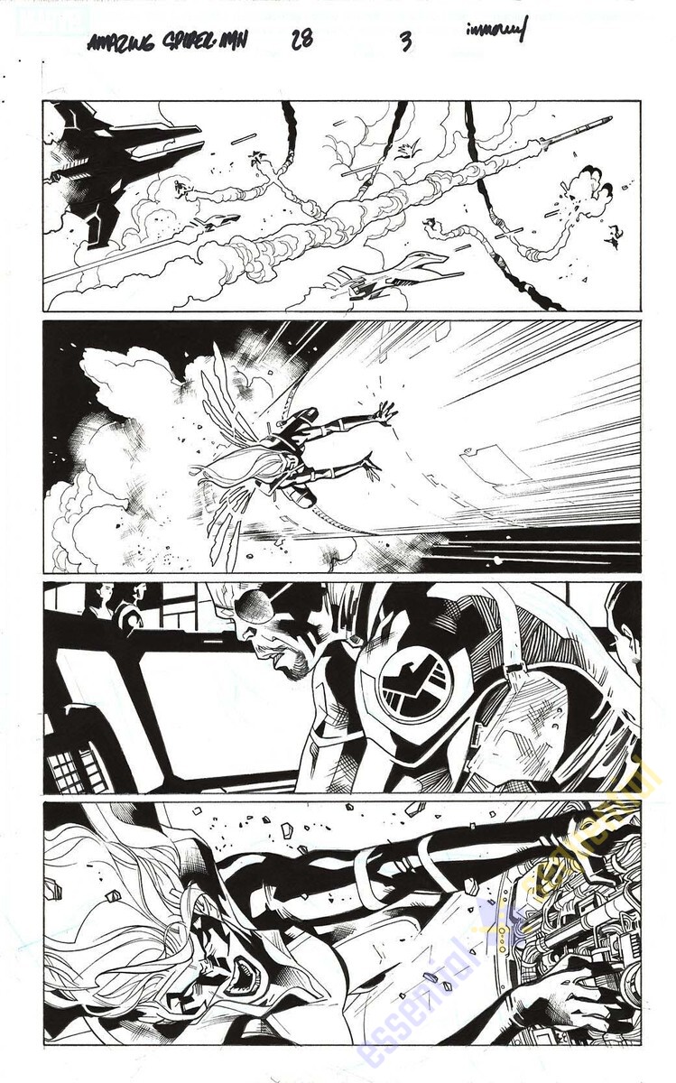 Amazing Spider-Man #28 p.03 by Stuart Immonen and Wade von Grawbadger 1 Amazing Spider-Man #28 p.03 by Stuart Immonen and Wade von Grawbadger