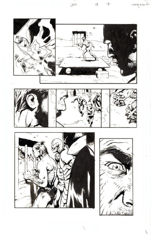X-O Manowar #13 page 7 by Cary Nord