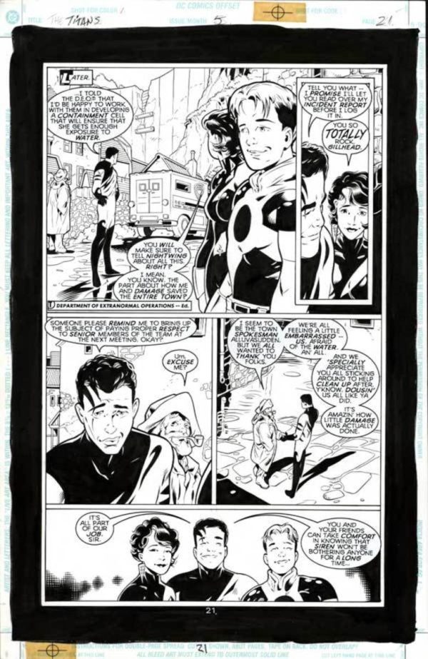 The Titans #5 p.21 by Mark Buckingham and Wade von Grawbadger