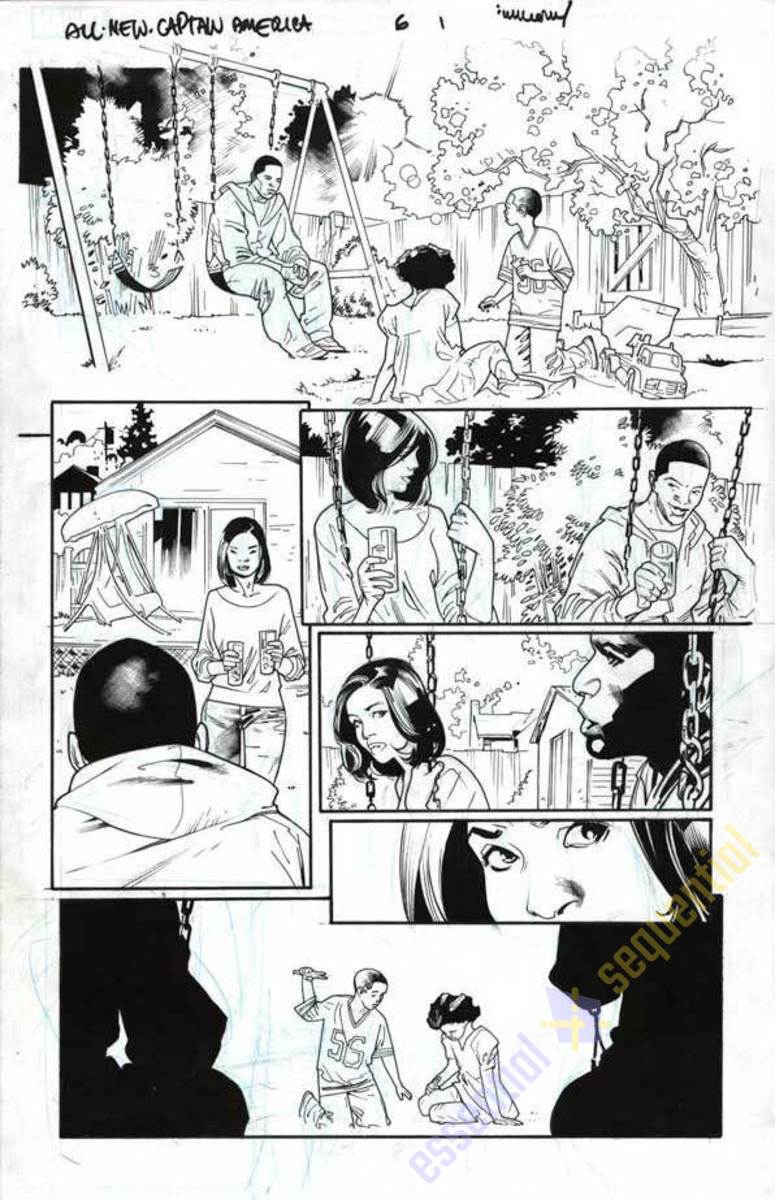 All-New Captain America #6 p.01 by Stuart Immonen and Wade von Grawbadger 1 All-New Captain America #6 p.01 by Stuart Immonen and Wade von Grawbadger