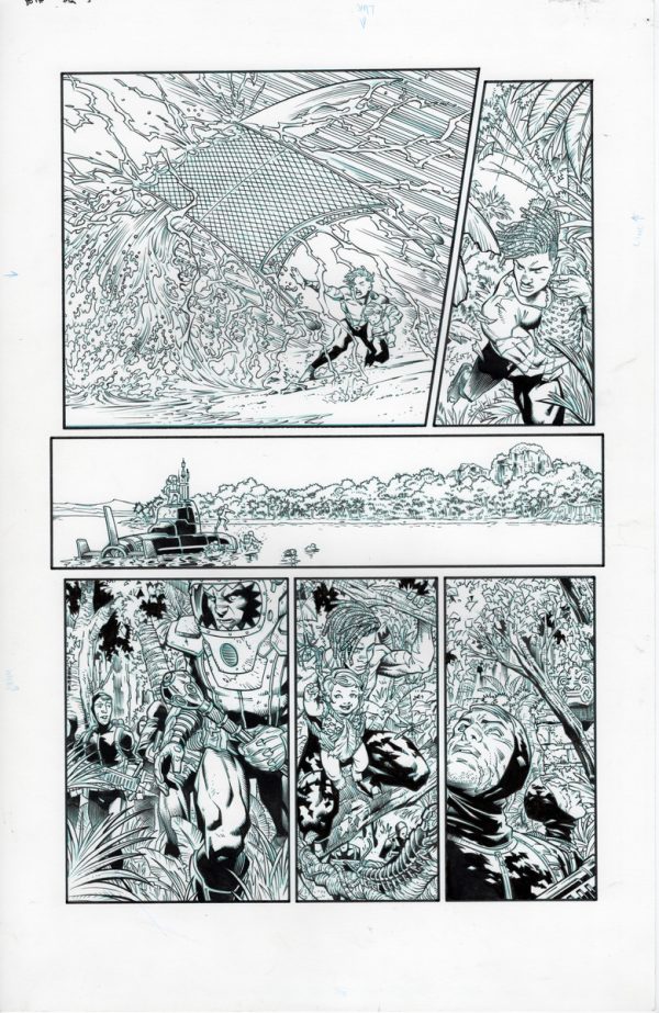 Aquaman 80th Anniversary #1 page 5 by Diego Olortegui and Wade von Grawbadger