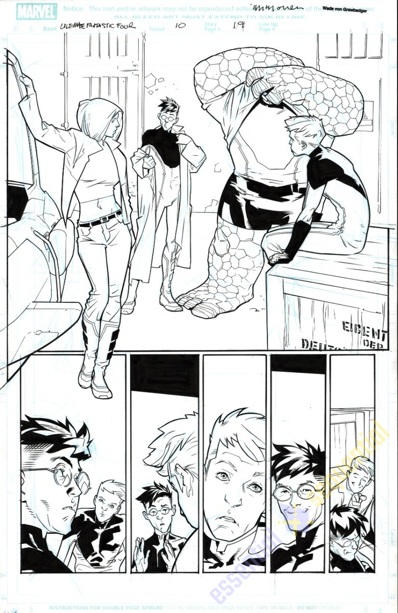 Ultimate Fantastic Four #10 p.19 by Stuart Immonen & Wade von Grawbadger 1 Ultimate Fantastic Four #10 p.19 by Stuart Immonen & Wade von Grawbadger