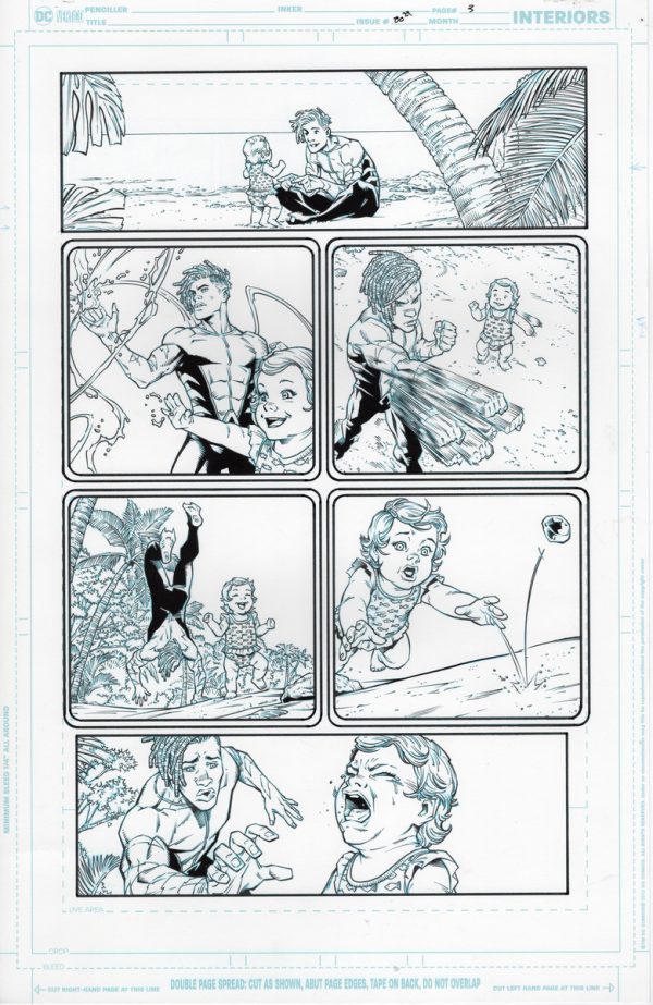 Aquaman 80th Anniversary #1 page 3 by Diego Olortegui and Wade von Grawbadger