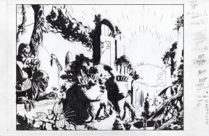 X-O Manowar #11 pages 8 and 9 by Cary Nord