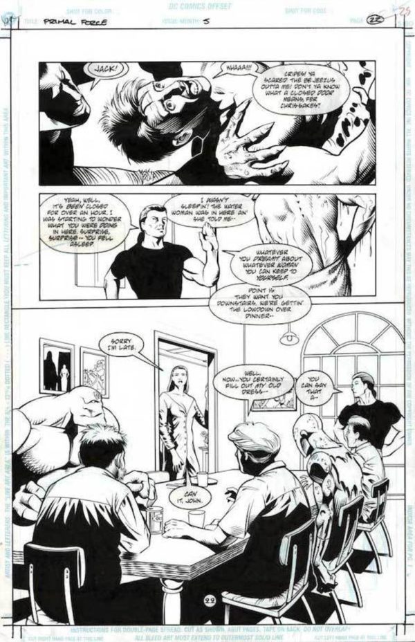 Primal Force #5 p.22 by Ken Hooper and Wade von Grawbadger