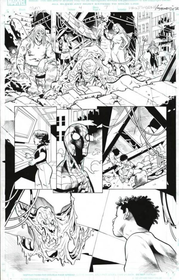 Superior Spider-Man #4 p.07 by Mike Hawthorn and Wade von Grawbadger