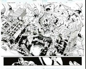 Ultimate Spider-Man #131 p.22-23 by Stuart Immonen and Wade von Grawbadger